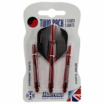 Harrows twin pack dark red