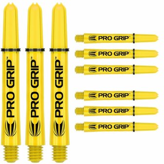Pro grip yellow short 3 pack
