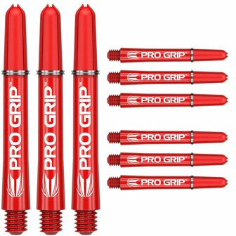 Pro grip red short 3 pack