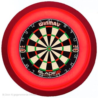 Dartbord Verlichting Premium Red XL