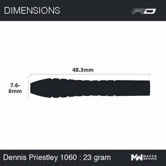 Winmau Dennis Priestley 23 gram