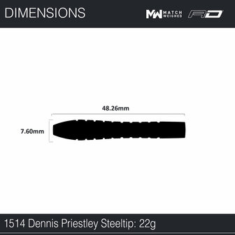 Winmau Dennis Priestley Diamond 22 gram