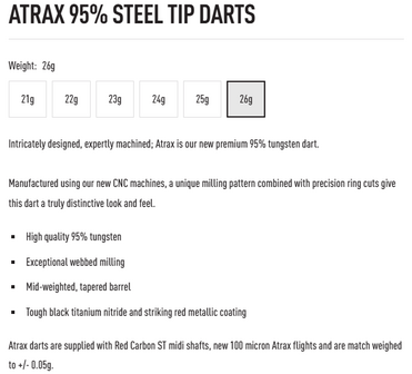 Harrows Atrax 95% 23 gram