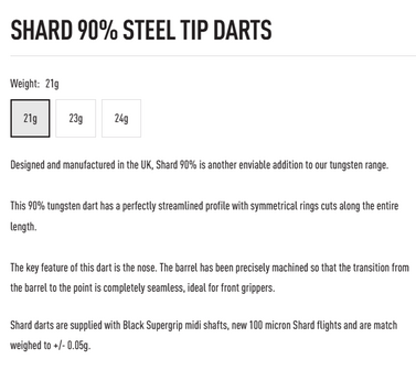 Harrows Shard 21 gram