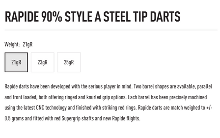 Harrows Rapide 21 gram