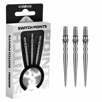 Winmau Switch Point Groove Silver 40mm