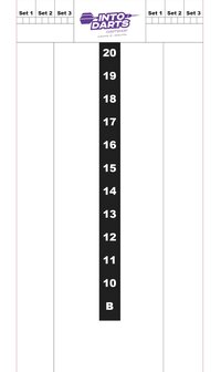 Schrijfbord Into Darts 30 x 60