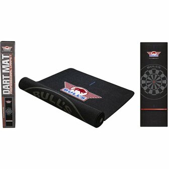Bull's Carpet Dartmat Black + Oche | 300x90 cm