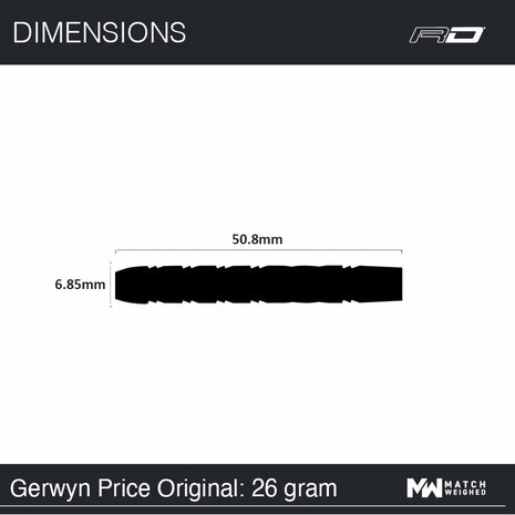 Red Dragon Gerwyn Price Original 26 gram