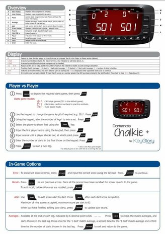 Scoreboard Dartsmate Chalkie Plus 