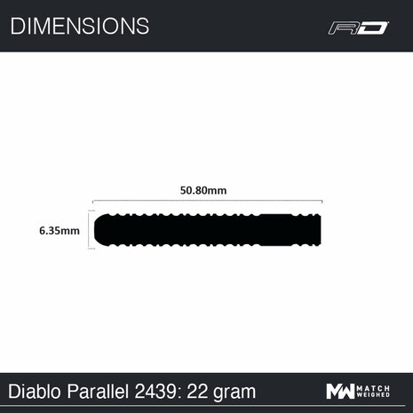 Winmau Diablo Parallel 22 gram