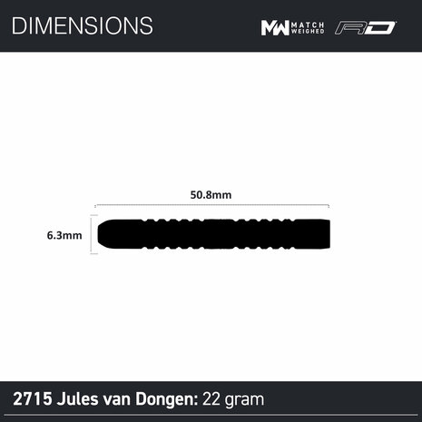 Winmau Jules van Dongen 22 gram