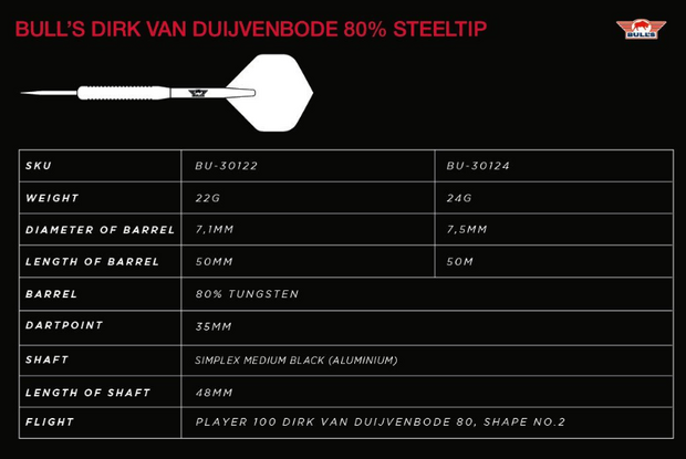 Bull's  Dirk van Duijvenbode 24 gram