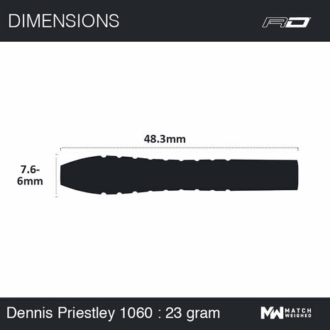 Winmau Dennis Priestley 23 gram