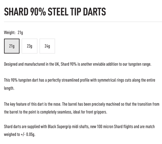 Harrows Shard 21 gram