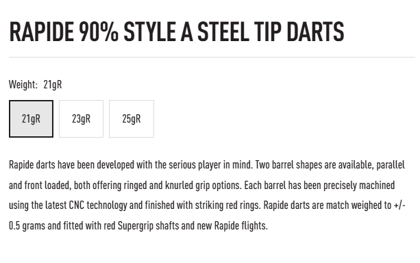 Harrows Rapide 23 gram