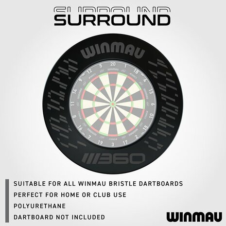 Winmau printed surround black 360